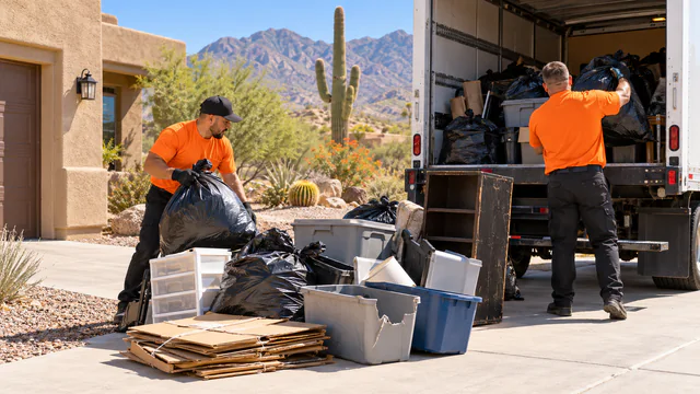 General Trash Removal service scene in Tucson